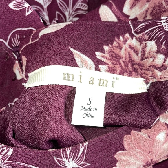 Mi Ami Floral- Print Mini Dress-small - Picture 3 of 4